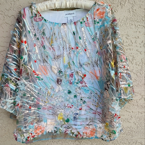 Peck & Peck Tops - 3D Peck &Peck Cape top